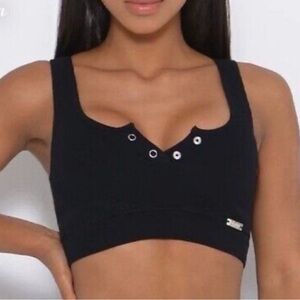 Bombshell Sportswear Henley Sports Bra- M. Vintage; Rare. Price is firm.